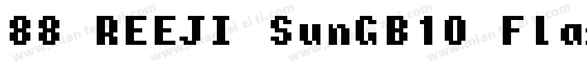 88 REEJI SunGB10 Flash Bold字体转换